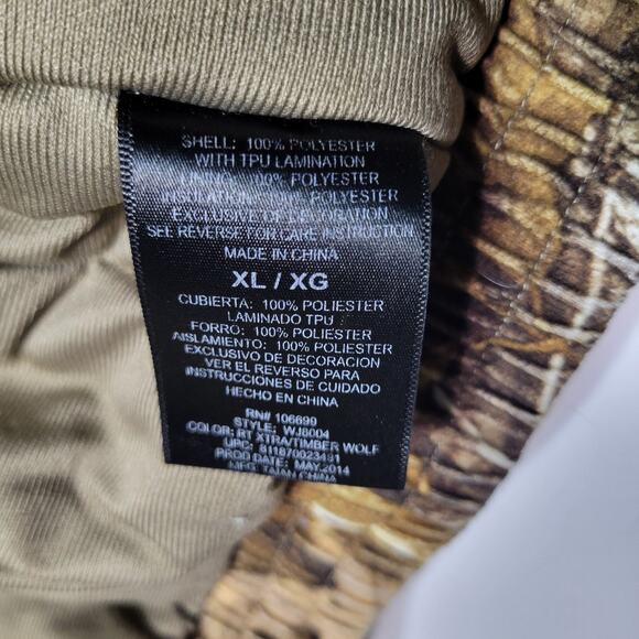 Rustic Ridge Hunting Full Zip Jacket Youth XL Camo Realtree Hooded Outdoors - Picture 13 of 15